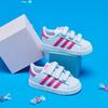adidas Оригинальные кроссовки SUPERSTAR Низкие для малышей Розово-белые для младенцев и малышей CG6638