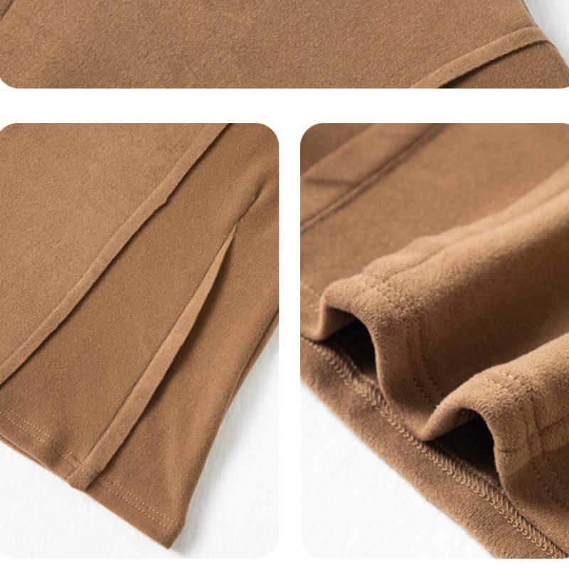 Женские весенне-осенние футболки с длинными рукавами, однотонные элегантные топы с высоким воротником и яркими линиями, тонкий повседневный мягкий женский пуловер