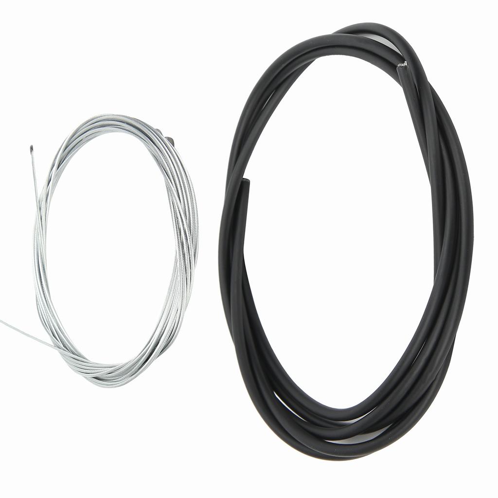 Комплект тросов тормоза и переключения велосипеда, комплект рубашек тросов переключения и тормоза велосипеда