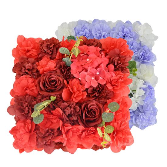 Искусственный цветок розы, настенная панель, свадебный детский душ, вечеринка, сделай сам, квадратный 3D цветочный настенный фон, украшение, реквизит для фотосъемки