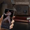 Retro Portable Bluetooth Speaker Retro Mini Portable Wireless Bluetooth Speaker Radio USB/TF Card Music Player Music Box
