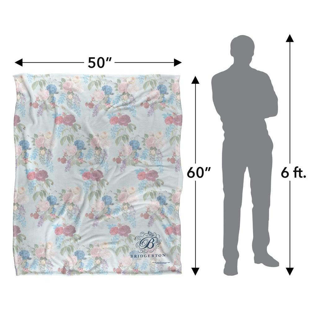 Bridgerton Silky Floral Supersoft Blanket