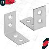 Carpenter's Angle, Construction Connector, Steel, Galvanized, 30x30x17 MM, 50 PCS
