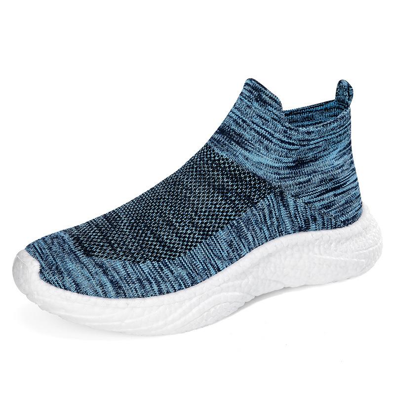 Amazon новая мужская обувь осень дышащая спортивная обувь амортизация обувь для пар сетчатая поверхность повседневная обувь на одной педали ленивая обувь прилив