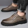 Fashion Men's Leather Shoes, Men's Casual Leather Shoes, Comfortable and Breathable Men's Shoes, Work Shoes, Workwear Shoes, Rain Shoes