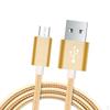 Сверхмощное зарядное устройство USB, кабель для передачи данных, длина 2 м для Android, золотой