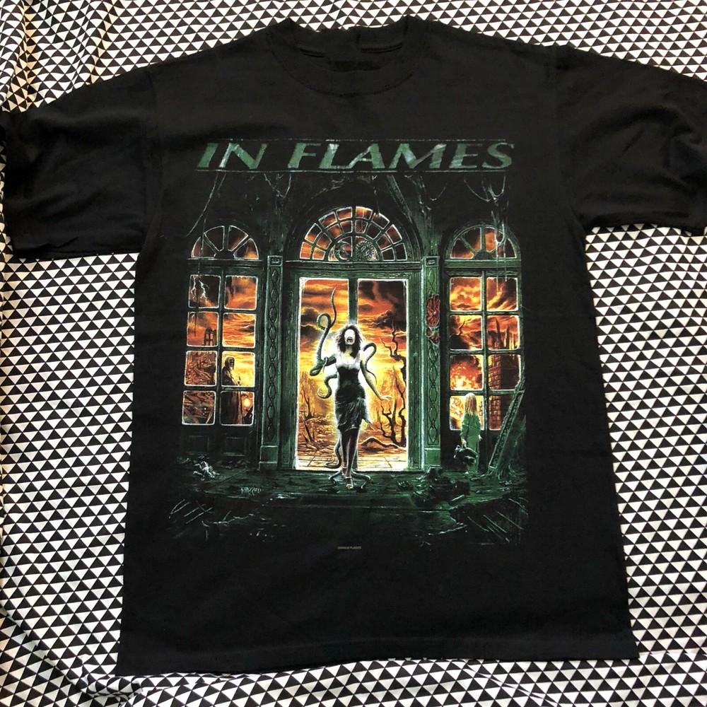 Винтажная футболка IN FLAMES Whoracle Хлопок Черный Мужская Все размеры Унисекс