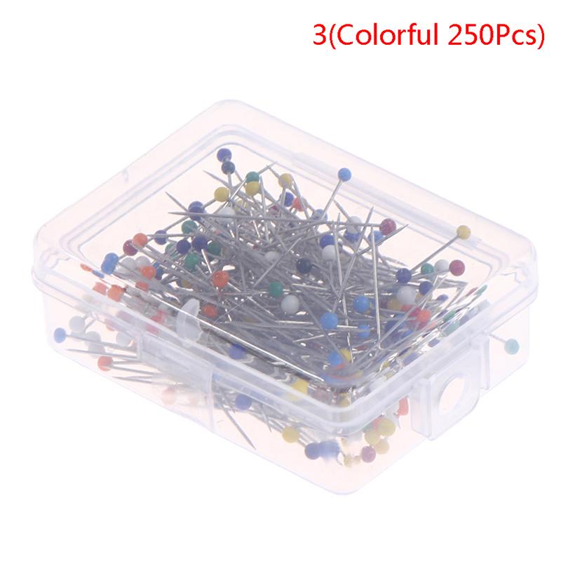 Швейные булавки 38 мм со стеклянной шаровой головкой, штифты для выстегивания ювелирных изделий, швейный инструмент «сделай сам»