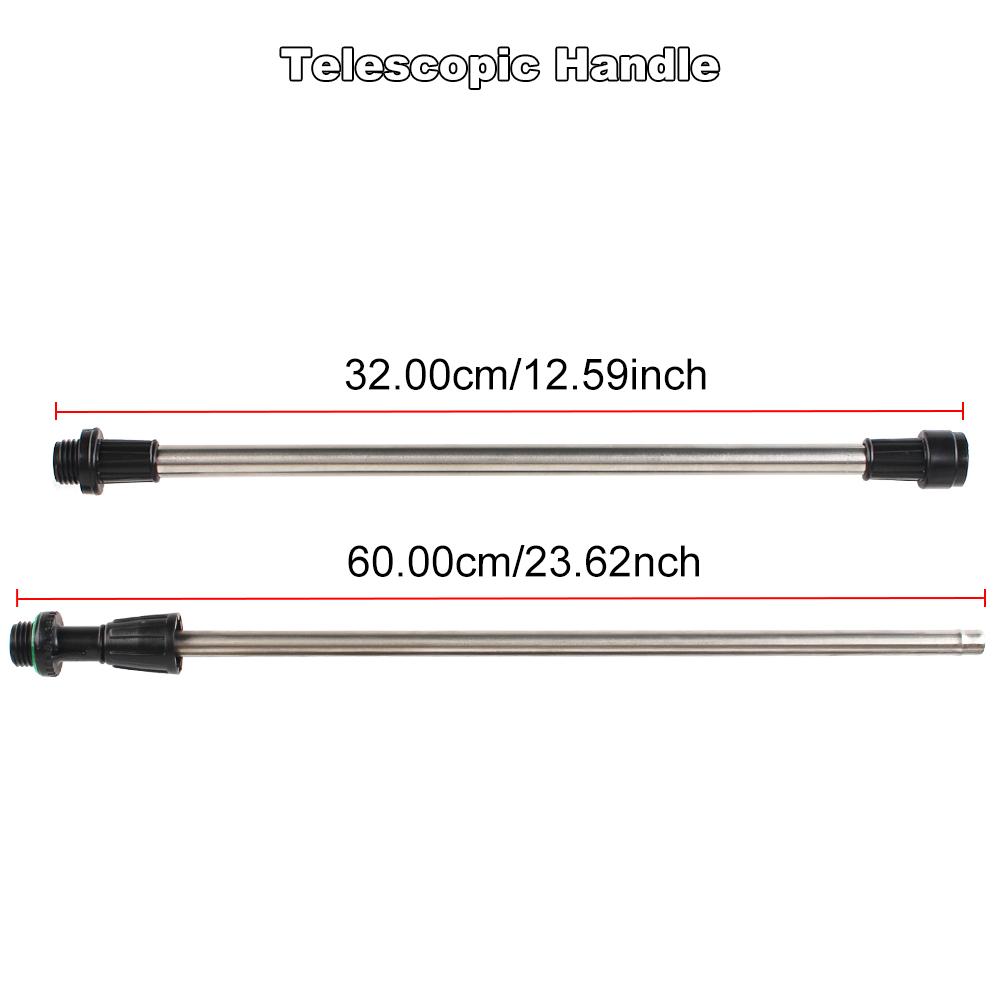 3M Hose Telescopic Handle with 3 Mist Nozzles Battery Powered Sprayer Wand 7.4V Rechargeable Electric Water Sprayer