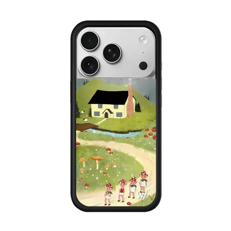 Чехол для телефона Wildflower ins Nara Smith Sweet Sliy для iPhone 12 13 14 15 16 Pro Max Plus 17 Pro Вишни Клоун Вокруг Орхидея