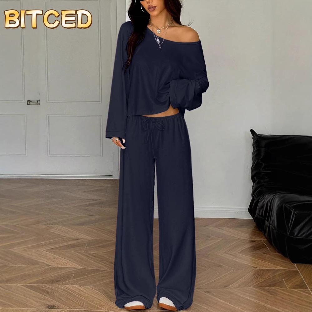 BITCED Женские модные повседневные брючные костюмы с длинным рукавом