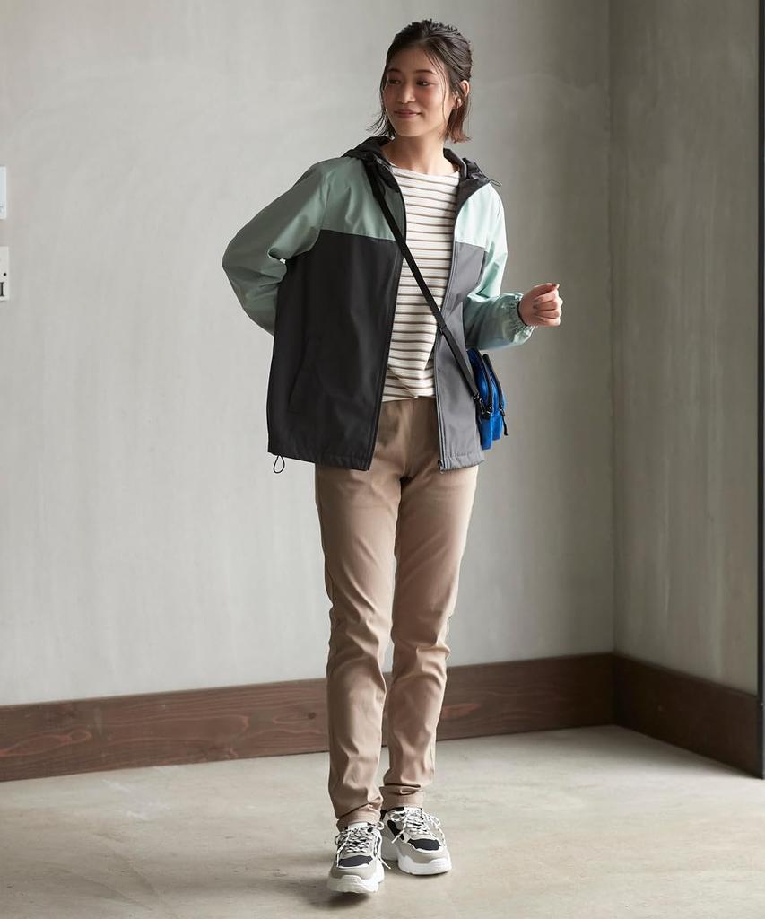 Длинные большие супер эластичные узкие брюки из смеси вискозы темно-синие 3L [Nissen] брюки, размер, (Свободные бедра) (Длина внутреннего шва 68см),