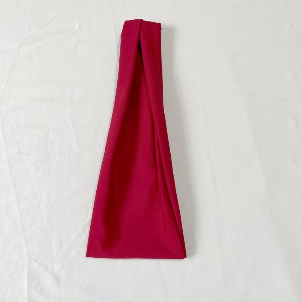 Stretch Fabric Yoga Headband Sweat Absorbent Head Wrap New Workout Headband Workout Accessories