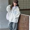 2025 Весенне-осенняя корейская повседневная толстовка с капюшоном для девочек