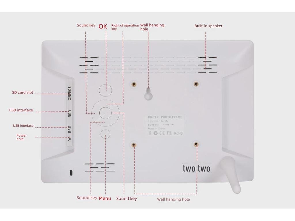 10-inch HD IPS Digital Photo Frame with Motion Sensor
