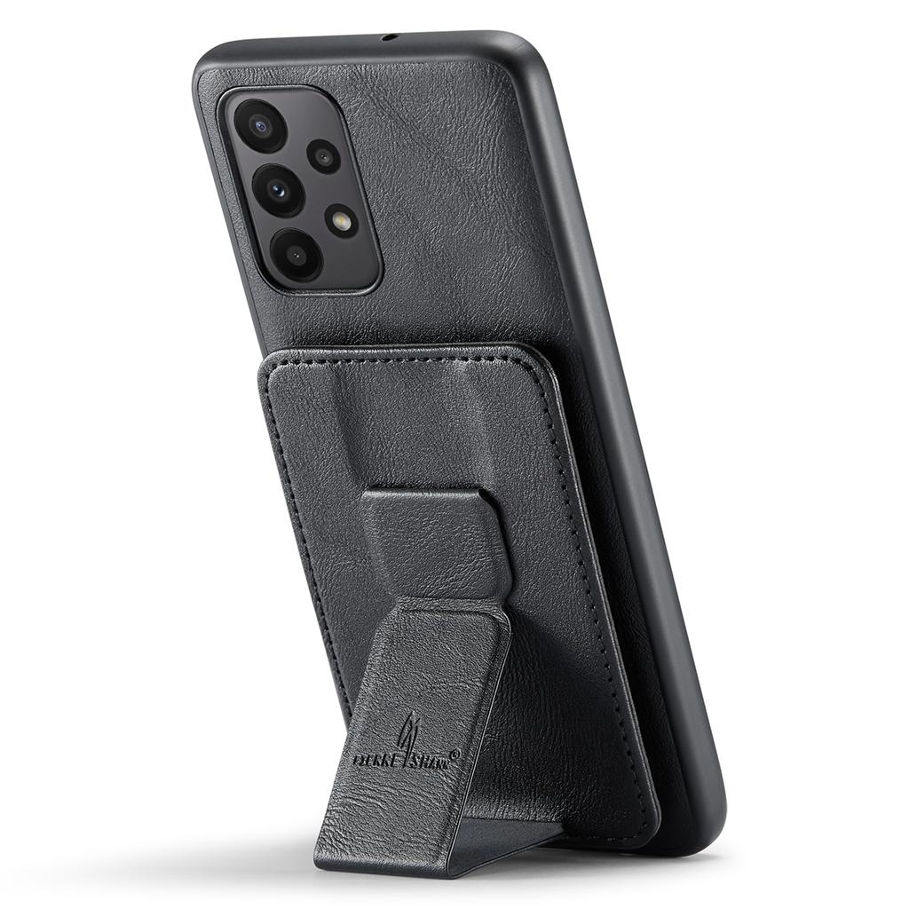 Чехол для Samsung Galaxy A73 5G с держателем для карт, защитная накладка для телефона из кожи+ТПУ