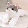 Подушка для тела, белый кот, черный кот, постельные принадлежности, игрушка, подарок, мягкий кот, сшитый, животное, подушка, коричневый табби, трехцветная кошка, мягкая игрушка, милый, животное,