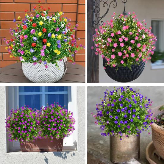 Искусственные топиарные шарообразные деревья, устойчивые к ультрафиолетовому излучению, искусственные растения с цветами, искусственные зеленые кустарники с шипами для украшения крыльца в помещении