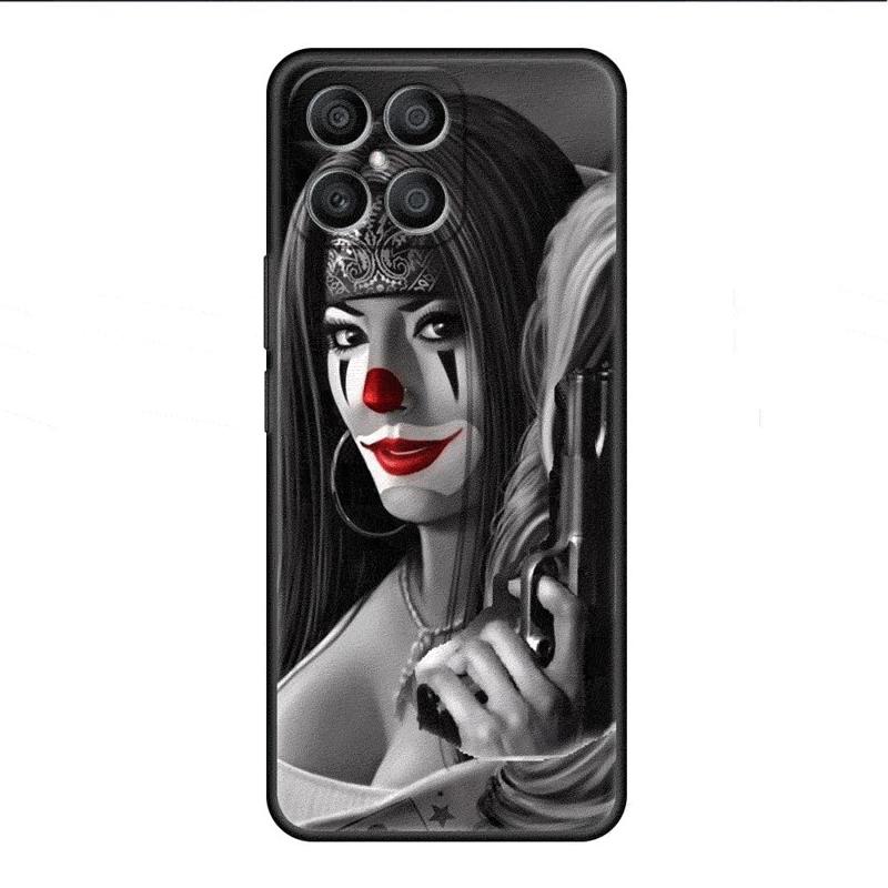 Ретро Чехол с Черепом и Бабочкой для Honor X8 X8a 90 X9a 8X 70 50 20 Magic5 Pro 9X P60 P50 Черный Мягкий Чехол для Телефона