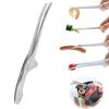 BIUTEFOR Stainless Steel Yakiniku Tongs (Set of 2) for Camping, BBQs, Condiments, and Cooking, Non-Slip Design, Durable and Abrasion Resistant