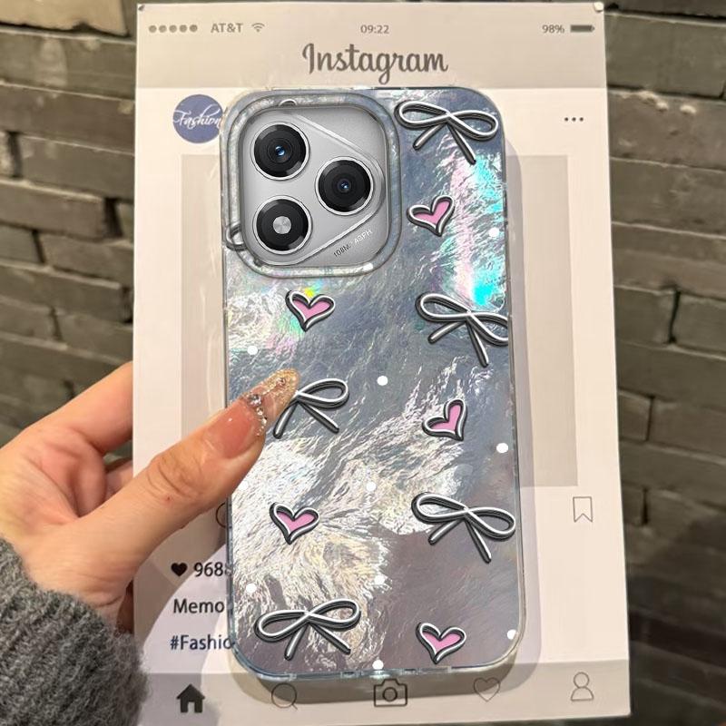 Милый красочный чехол с бантом и сердечком для девочек для Honor 400 Pro X9c Magic7 Magic6 200 Lite Smart X9a X8a X8b X8c X7c X7b X8 Fundas Cover