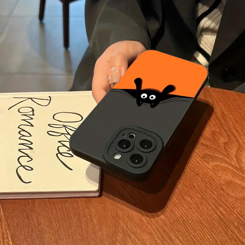 Силиконовый чехол для телефона с рисунком кошки для iPhone 16 15 14 13 12 11 Pro Max 14 15 16 Plus Mini XS XR X 8 7 SE 2020 Cover