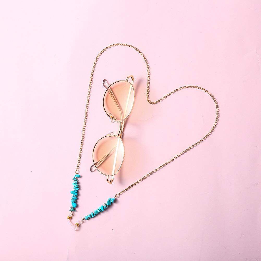 Eyeglasses Chain Retro Turquoise Vintage Metal Non-slip Glasses Chain