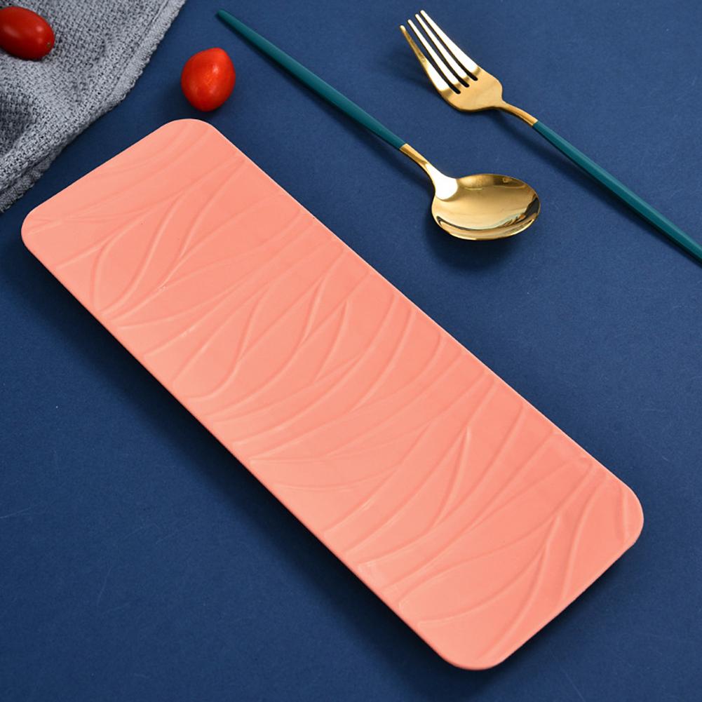 Прочная тарелка для суши с гладкой поверхностью, имитация керамики, поднос для чая и закусок, непроливаемый пищевой поднос для торта, товары для дома