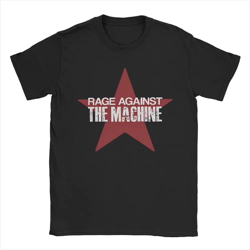 2026 Summer Rage Against The Machine Star Tshirt Unisex Funny Cotton Tees Crew Neck Short Sleeve Oversized T Shirt