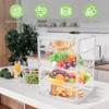 4 Tier Transparent Acrylic Bread Display Case Adjustable Detachable Bakery Cabinet for Different Size of Baked Goods