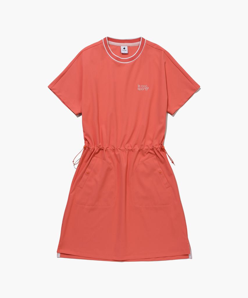 Женское платье LECOQ GOLF с буквенным принтом и круглым вырезом (Gq122Lop31)