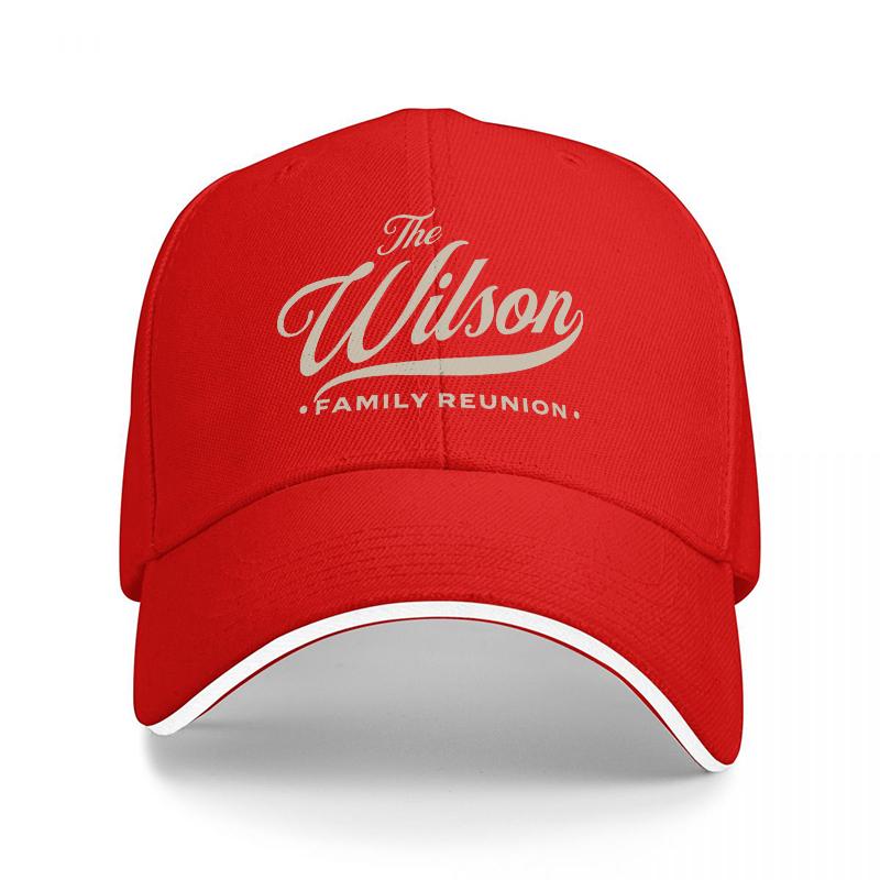 Классическая бейсболка Wilson Family Reunion Черная с Белой Отделкой Индивидуальный Дизайн для Взрослых и Фанатов