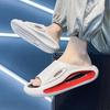2025 New Summer Slippers Men's Non-slip and Breathable Trendy Brand Summer Shoes Step On Shit Feeling Coconut Wear-resistant Thick Sole One-word Drag