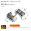 HOT! 2.1 Male To Female Adapter 8K@60Hz Male To Female Connector Up Down Angle 90 270 360 Degree For HDMI Cable PC Laptop HDTV