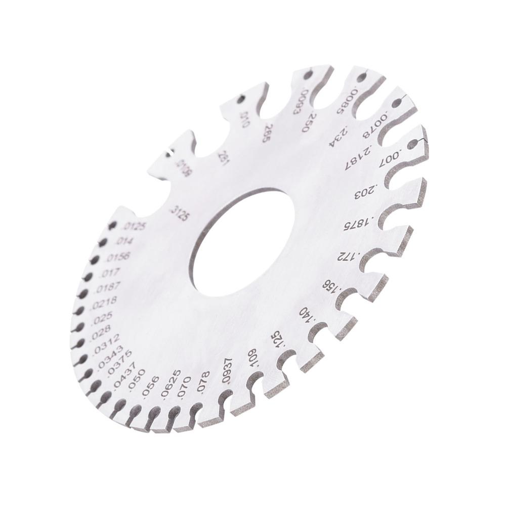 Metric and Imperial Scales Thickness Gauge  for Wire, Sheet Metal, Paper, Leather, Wood