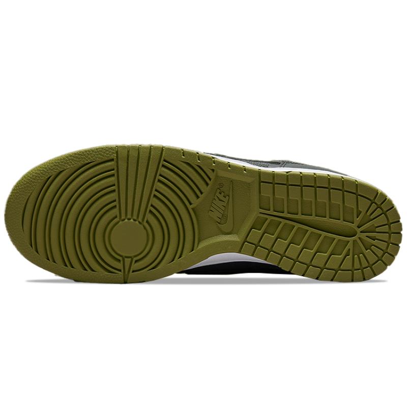 Nike Dunk Low Черный Оливковый Скейтбордические Кроссовки DM0128-001