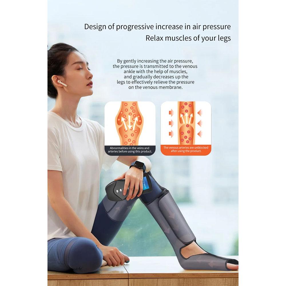 Массажные ботинки для ног, компрессионный компрессионный компрессионный массажер для ног, воздушный массажер для ног Airwace, уход за здоровьем ног, релаксация, прессотерапия