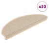 Self Adhesive Stair Treads Sisal Look 30 pcs 65 x 21 x 4 cm
