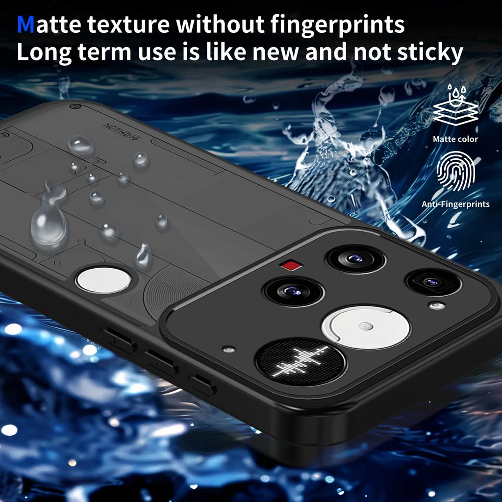 Чехол для Nothing Phone 3 3a 2a Pro 2a Plus CMF Phone 2 Pro 1 Бронированный Матовый Прозрачная Защита Камеры Ударопрочный Чехол для Телефона