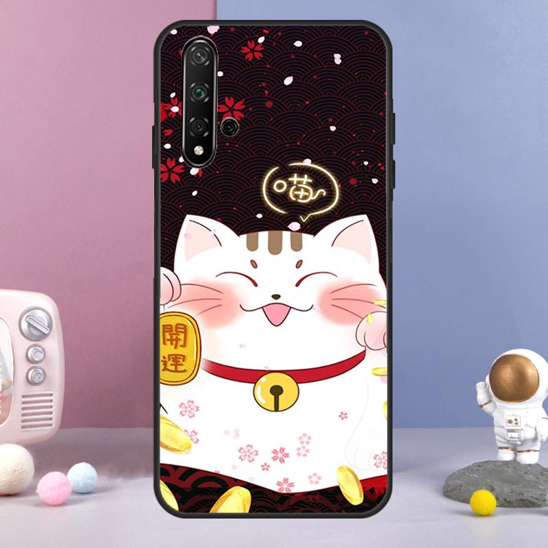 Японский Кот Удачи Для Huawei Nova 7i 8i 11i 12i 12s Y73 Y70 Y90 Y60 Y72 Y61 Y91 9 10 SE P30 Pro P40 Lite Чехол