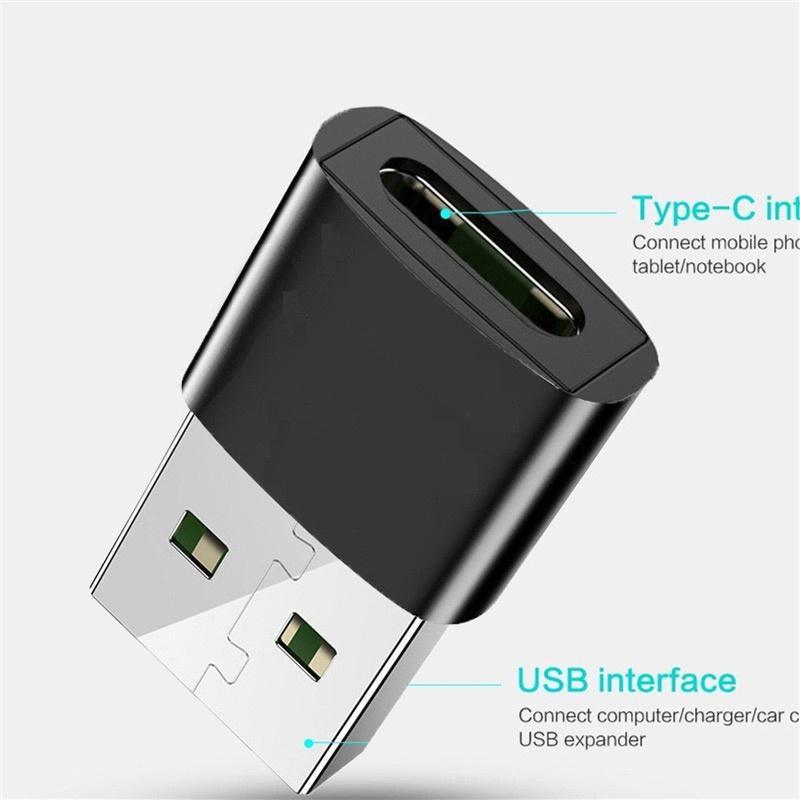 1 шт./2 шт./4 шт. USB-адаптер типа C USB 2,0 тип A «папа» на USB-тип C «мама» конвертер USB C адаптер для зарядки и передачи данных