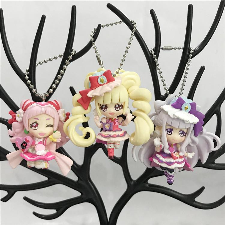Bandai Hugtto Капсульные игрушки для объятий Pretty Cure Tropical-Rouge Летний Ангел Фламинго Кура Мир Цветок Счастливый Персик Фигурка