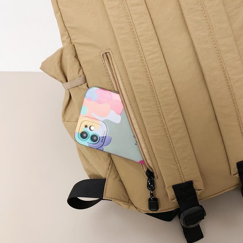 Однотонный рюкзак большой емкости для школьников, женский дорожный рюкзак, мужская компьютерная сумка