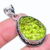 Натуральный молдавитовый кварц, подарочная подвеска из стерлингового серебра 925 пробы, 1,77 дюйма, h7Y59
