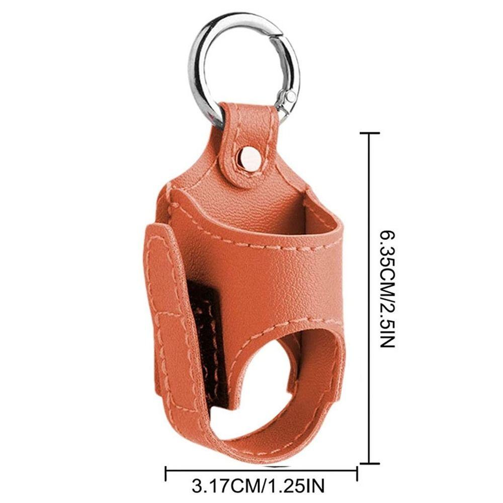PU Leather Inhaler Case Holder 3.17*6.35cm Leather Storage Case Daily School Hiking