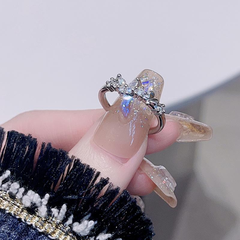 Стильное и простое кольцо с круглыми бусинами по краю, с вырезами, открытое, штабелируемое, с сотовым узором, в холодном стиле, персонализированное украшение