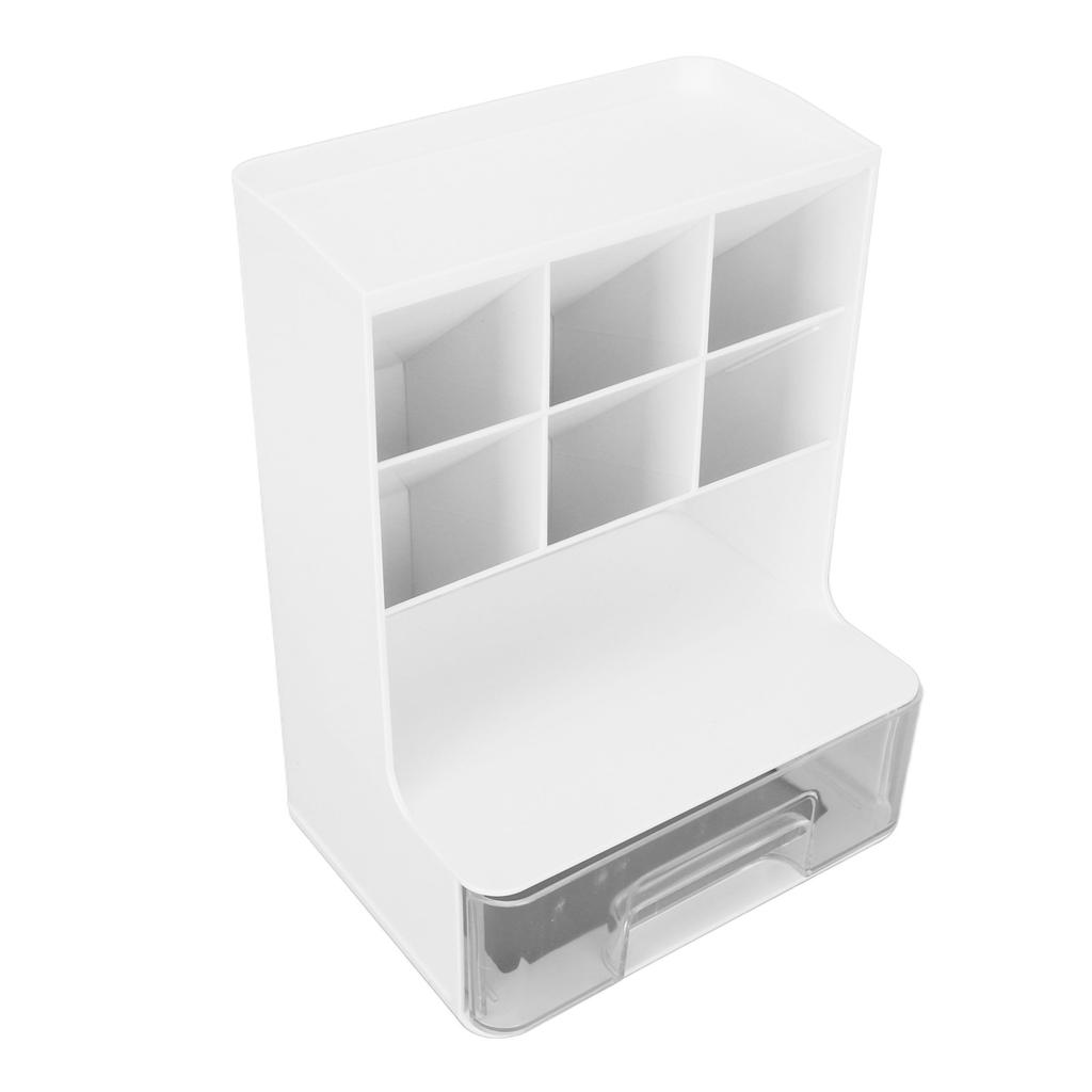 Наклонный органайзер для ручек для студентов с ящиком большой емкости с закругленными углами настольный канцелярский