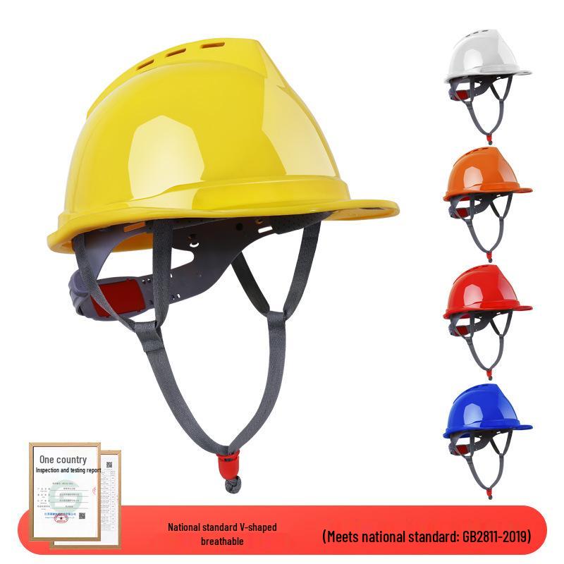 LIKAI Safety Helmet: Thick, Impact-Resistant Construction Site Protection with Customizable Printing for Supervisors and Engineers
