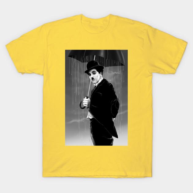 Unisex Fashion TShirt Chaplinrainy Days Print TShirt Plus Size S-5XL T-Shirt 100%Cotton Tops O Neck Short Sleeve Tees