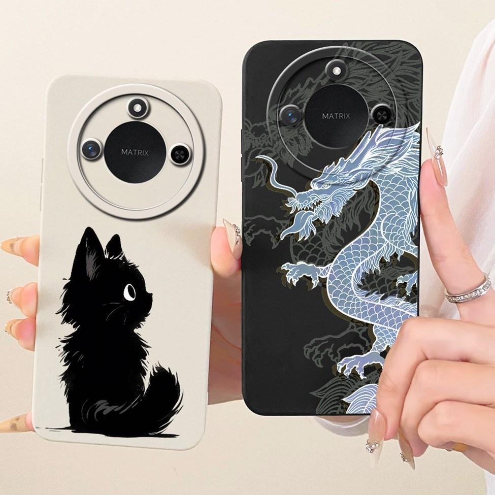 6,8'' Умный чехол-книжка For Honor X9c Силиконовый Модный Роскошный Милый Мультяшный Расписной Чехол Для Honor X9c Умный Чехол